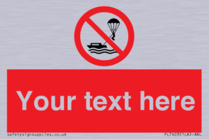 Custom No parasailing